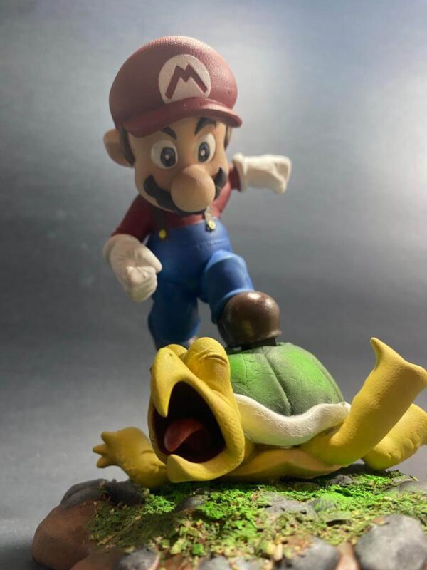 Estátua Mario e Koopa Troopa 1