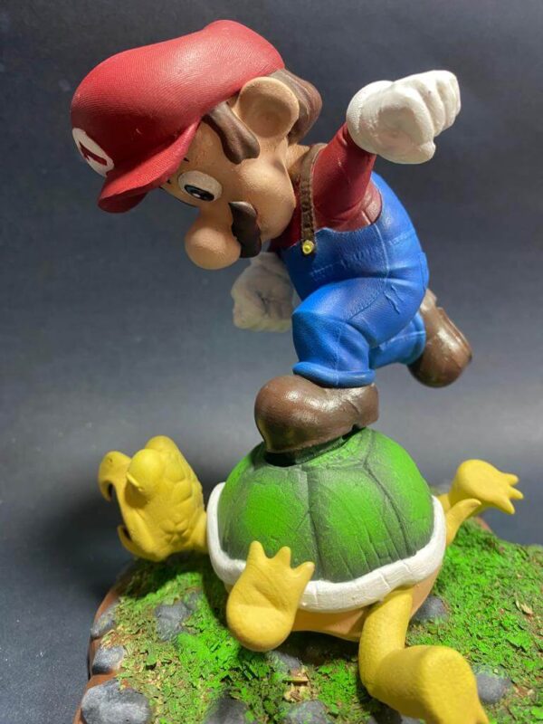 Estátua Mario e Koopa Troopa 3